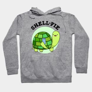 Shell-fie Cute Tortoise Selfie Pun Hoodie